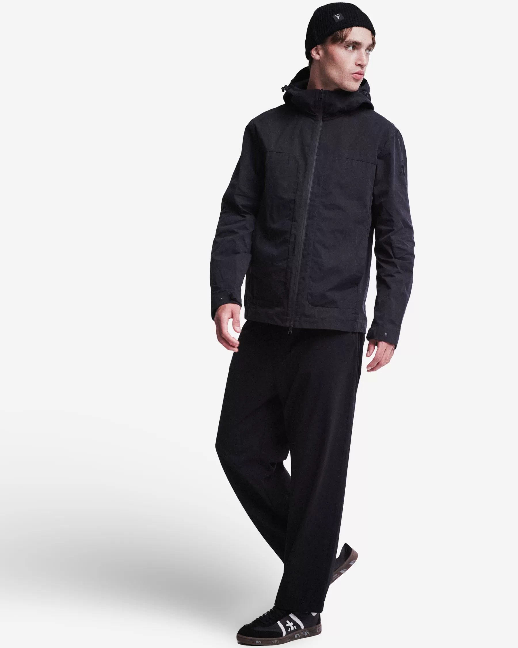blouson_in_cotone_cerato_con_cappuccio_2.webp Premiata Blouson in cotone cerato con cappuccio Sale