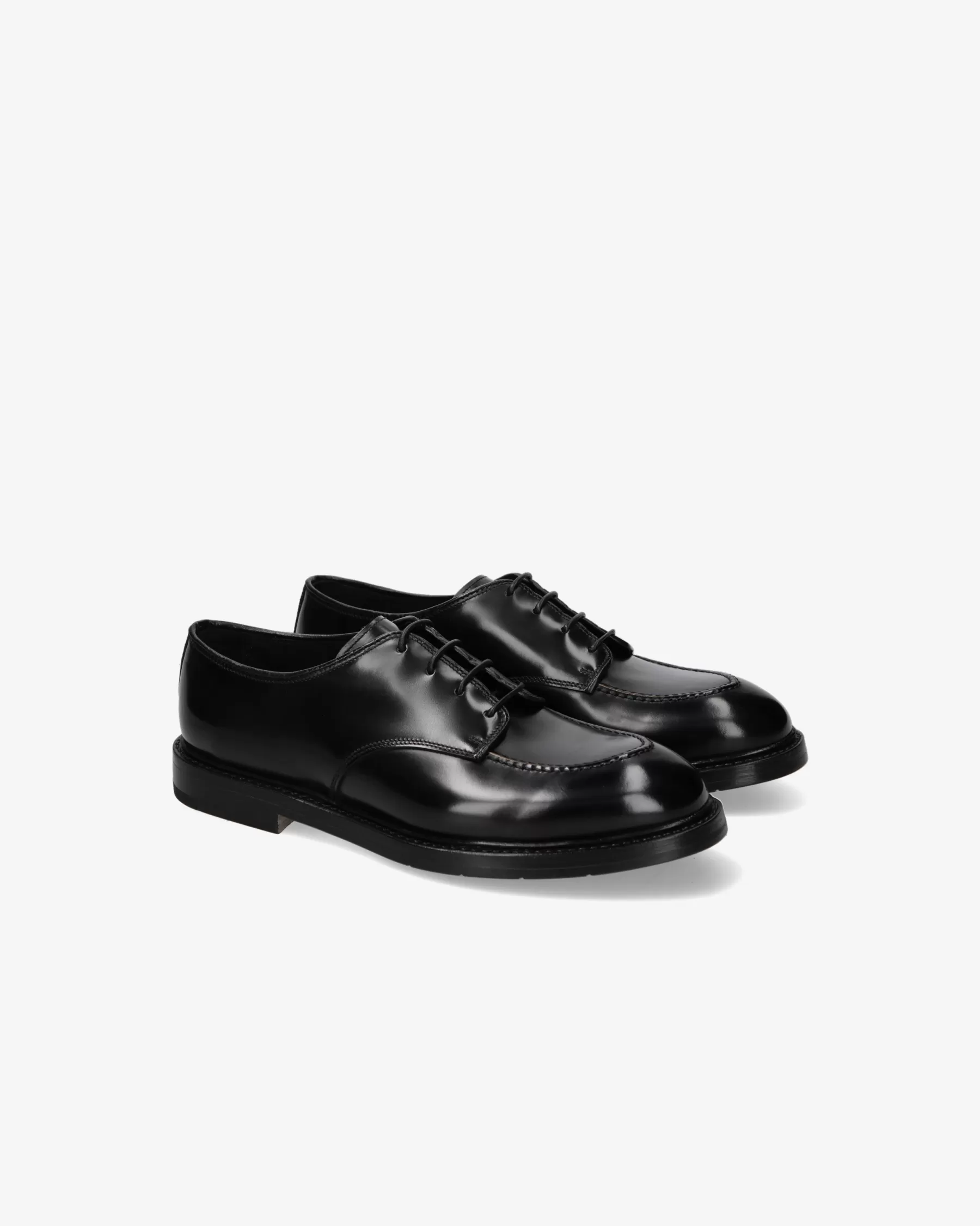 Premiata Derby in pelle spazzolata binder nero Fashion