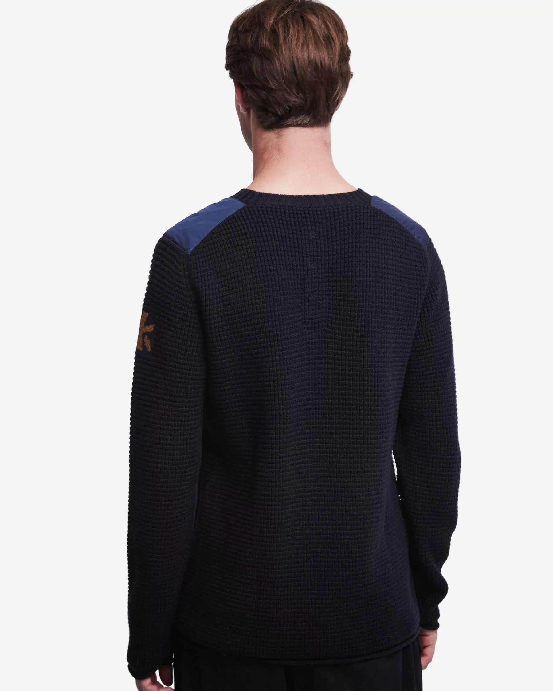 maglia_girocollo_in_lana_con_dettagli_in_nylon_4.webp Premiata Maglia girocollo in lana con dettagli in nylon Clearance