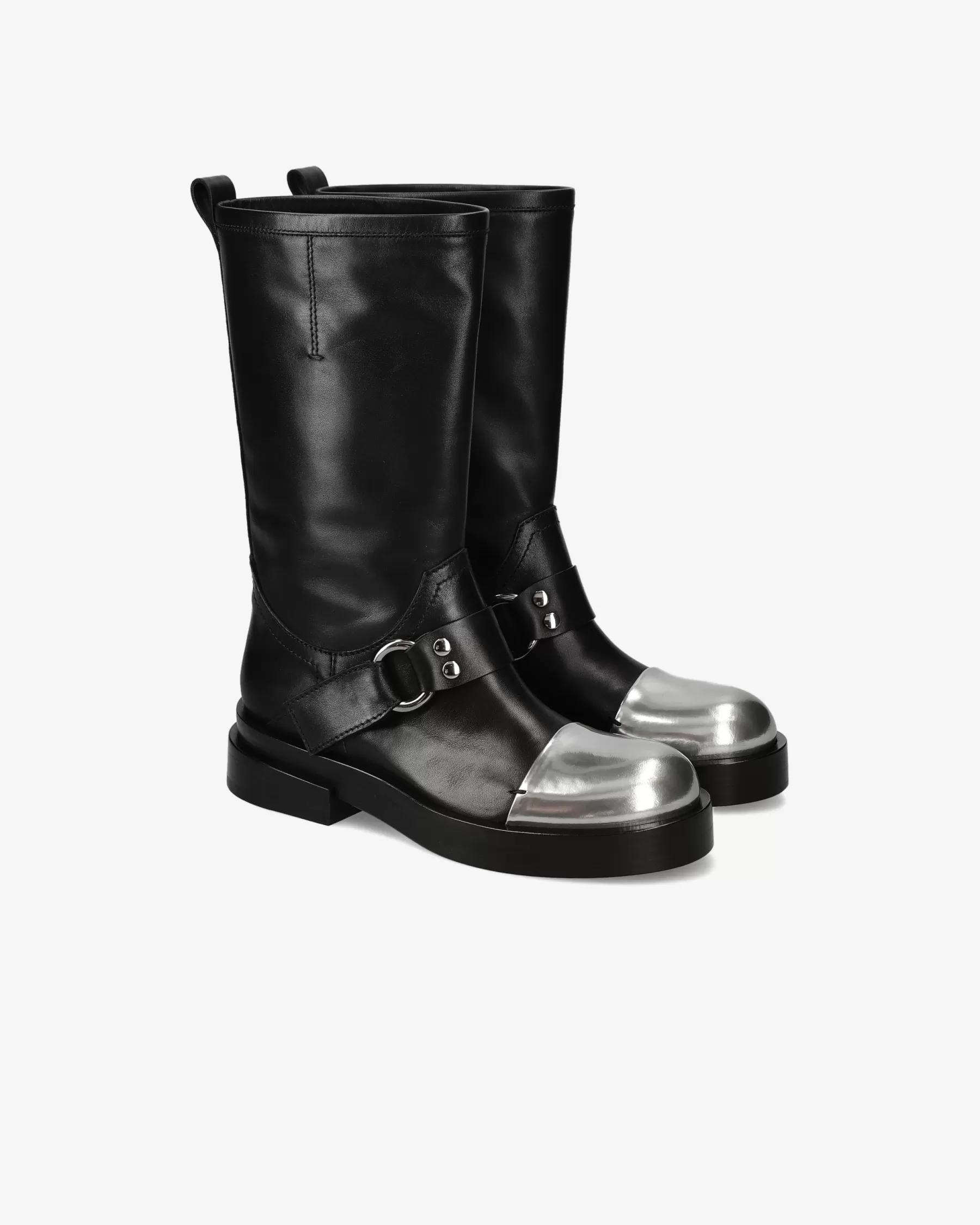 Premiata Stivaletti Dany in vitello iron e nero Fashion
