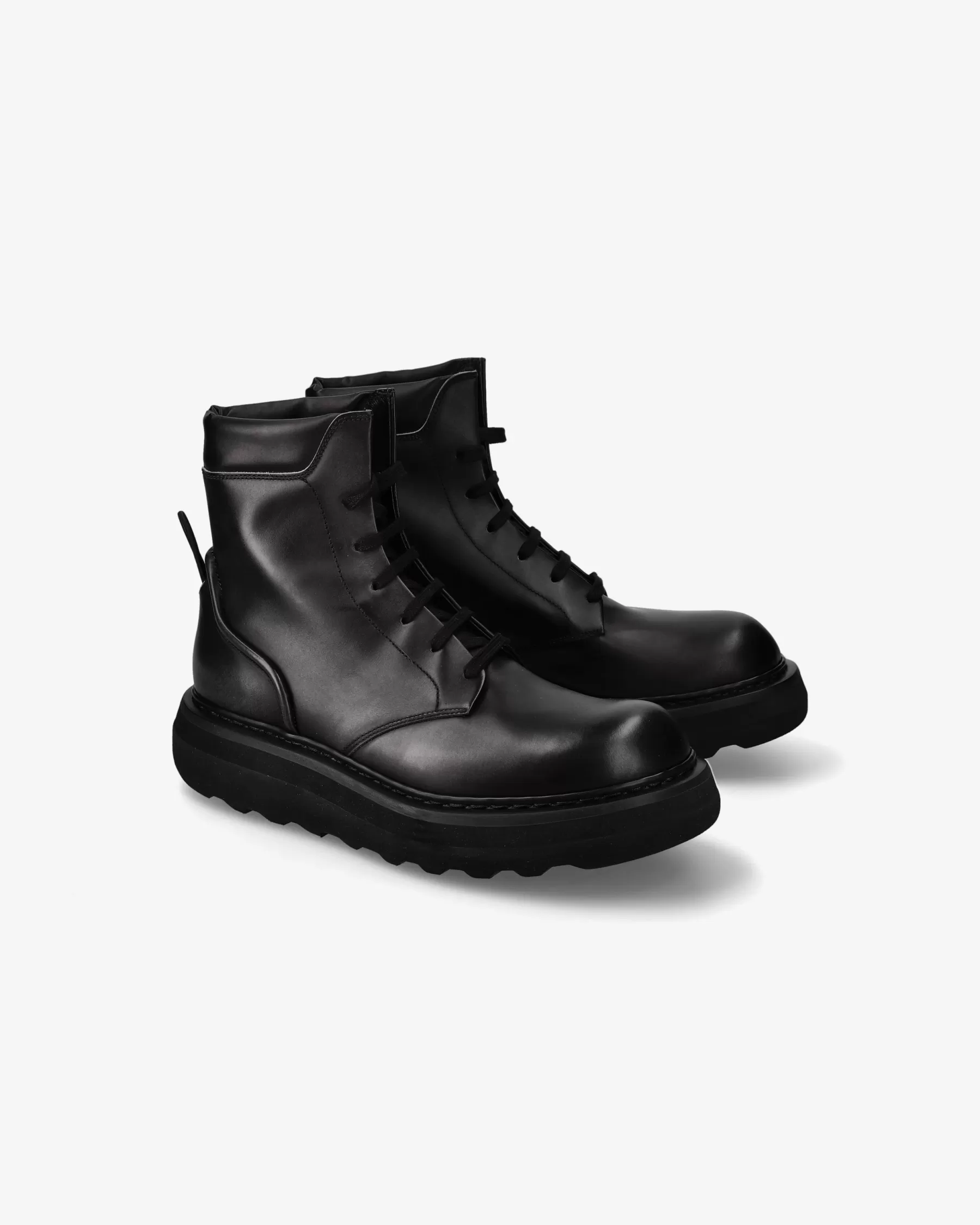 Premiata Stivaletti in pelle decò nero Sale