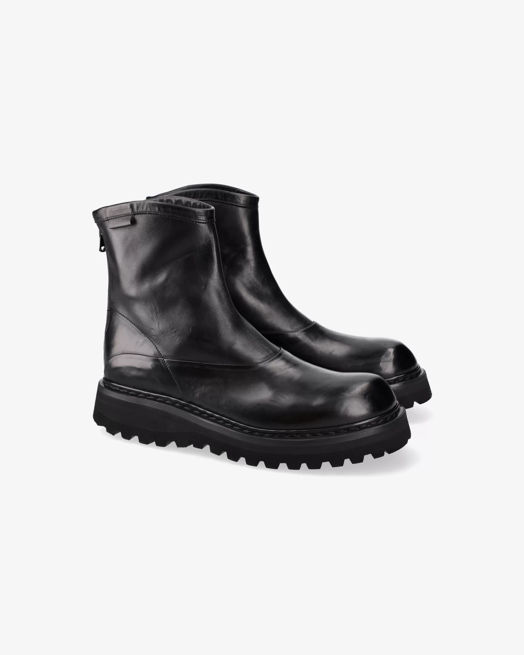 Premiata Stivaletti in pelle di cavallo lux nero Best Sale