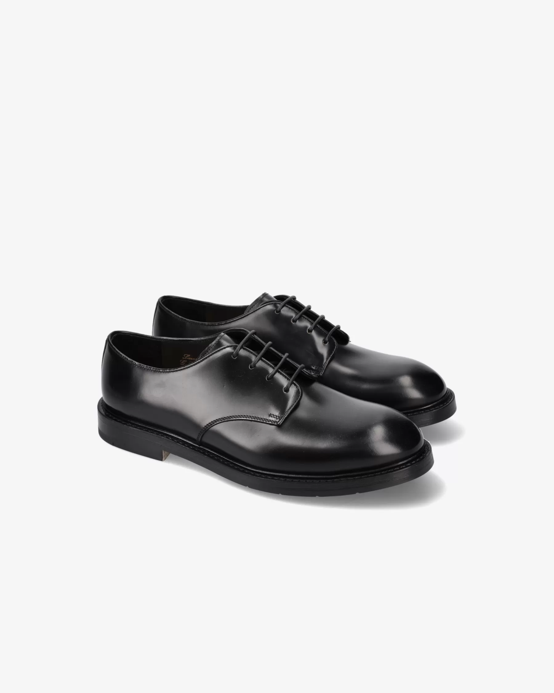 Premiata Stringate in pelle spazzolata binder nero New